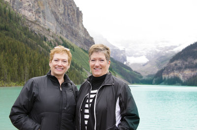 Carol & Fran at Lake Louise