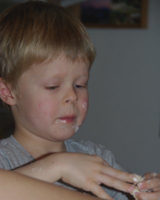 I want this dough off but no licking allowed