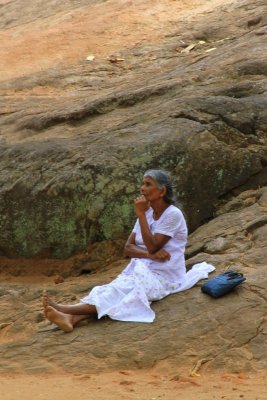 woman resting