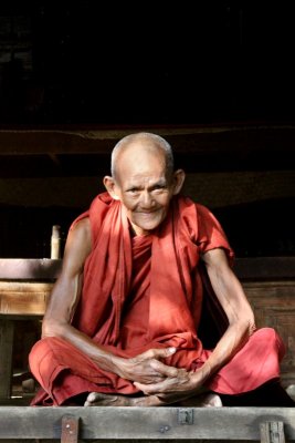 Monk, Bagan, Myanmar