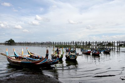 Amarapura, boats & U Bein Bridge