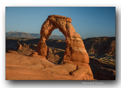 Delicate arch at sunset (Utah)-  Délicate arch au coucher de soleil
