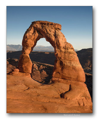 Delicate arch at sunset (Utah)-  Dlicate arch au coucher de soleil