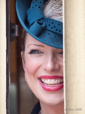 Girl In The Carriage Window