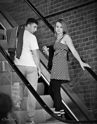 Escalator Couple