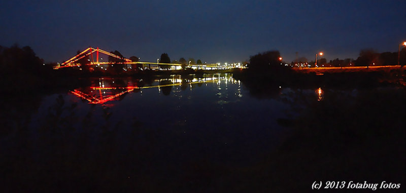 Delta Ponds Bridge in the Dark