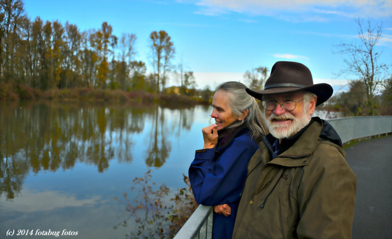 Leonard and Mary - Visitors to Delta Ponds