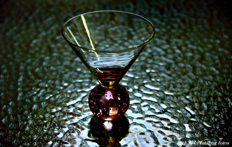 Martini Glass on Glass