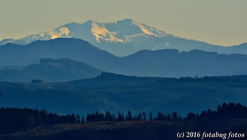 Distant View of the Cascades