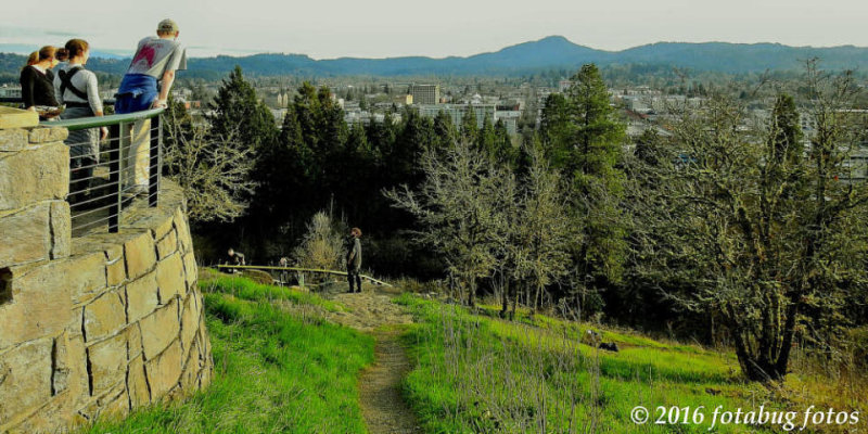 Overlooking Downtown Eugene From Skinner Butte