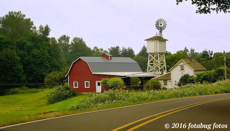 Old Farm and Windmill