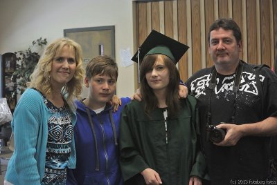 Graduate and family