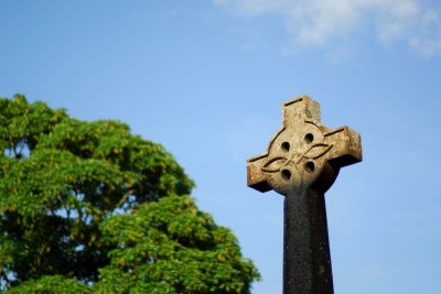 Memorial cross...
