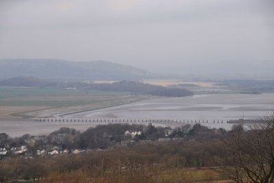 Morecambe Bay and the River Kent...