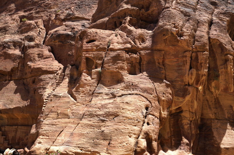 more steps wind up the rock