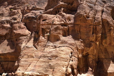 more steps wind up the rock