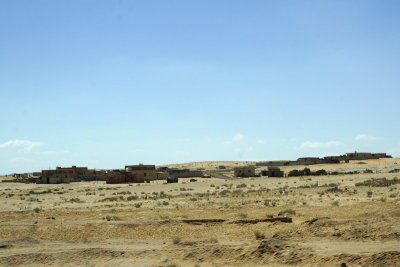 passing the new village and archeological site of Humayma