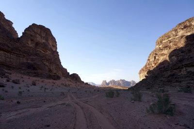 as the afternoon turns to evening, shadows take over the canyons