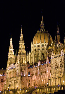 Parliament building by night