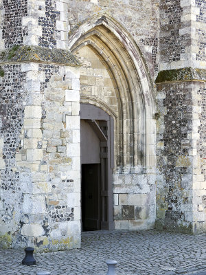 A church entrance.