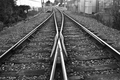 Train Tracks Leading Lines