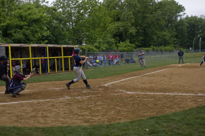 Allie at bat