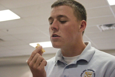 Wyatt loves fries...