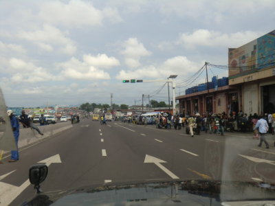 the streets of Kinshasa DRC