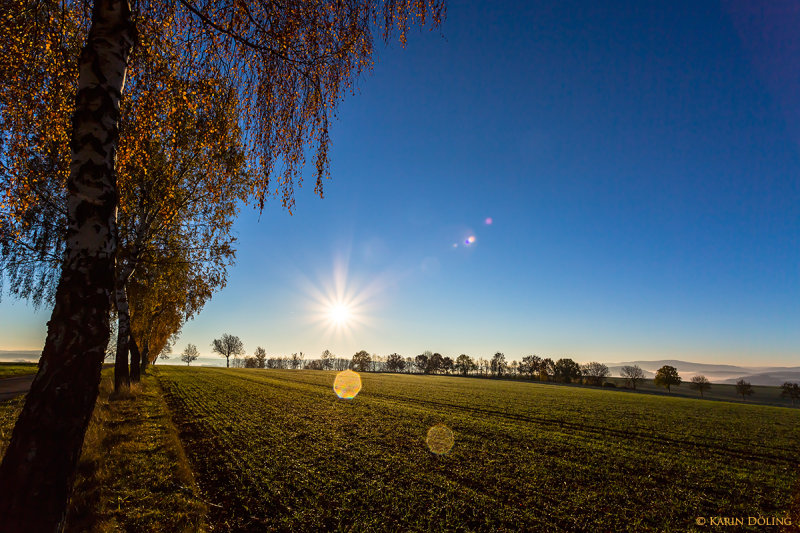 Sonnenaufgang bei Sachsenhausen