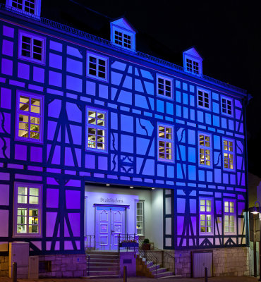 Korbach, Stadtbcherei zur Kunstnacht 2012