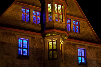 Korbacher Rathaus zur Kunstnacht 2012