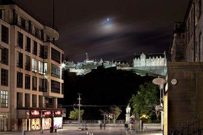 Edinburgh Castle, Blick von der Castle Street