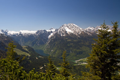 Obersalzberg, Berchtesgaden, Blick auf den Knigssee