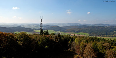 Blick vom Georg-Viktor-Turm Richtung Sauerland