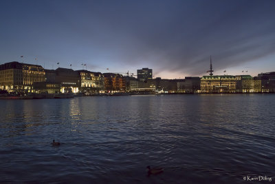 Panoramablick ber die Binnenalster