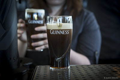 A pint of Guinness at Guinness Store House Dublin: Slinte!