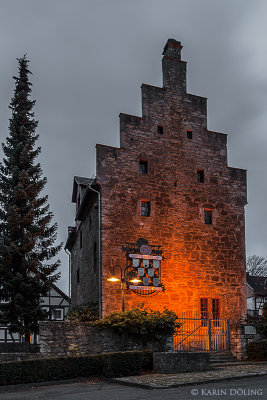 Das Gildehaus, eines der ber 600 Jahre alten Steinhuser