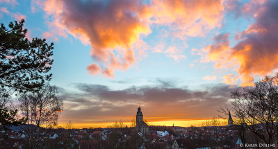 Hexengarten, Blick auf Kilian und Nikolaikirche