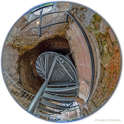 Im Kalkturm, der Weg nach oben