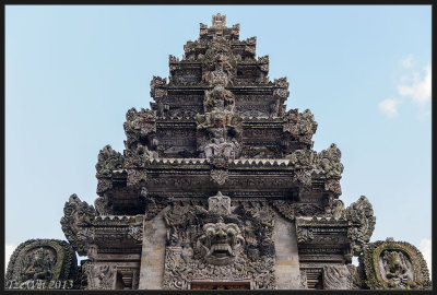 Ornate carvings on entrance top.