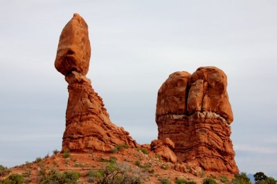 The famous Balancing Rock in Arches National Park