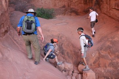 Fiery Furnace hike at Arches National Park