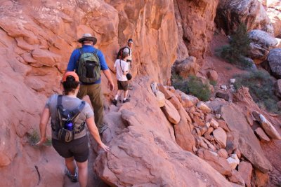 Fiery Furnace hike at Arches National Park