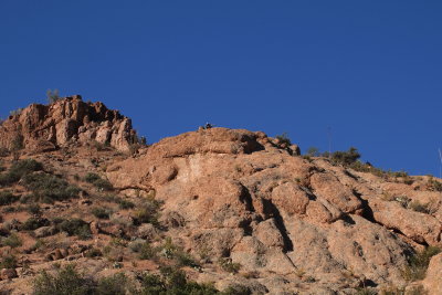 National Geographic Camera Crew Above the High Trail Filming Vultures