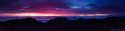 Pa Ka'oao (White Hill) Sunrise Panoramic, June 9, 2013