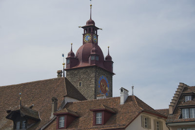 Rathause avec son horloge.