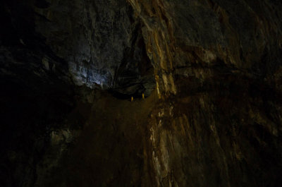 Interior de la cueva. Galera Aranzadi