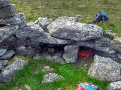 Making lunch in a shieling