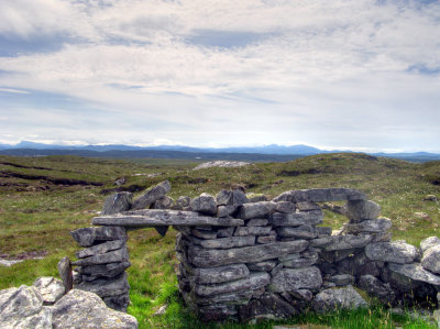 lunch spot on top of Beinn Thorsiadair