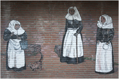 Begijnenhofstraat - muurschildering